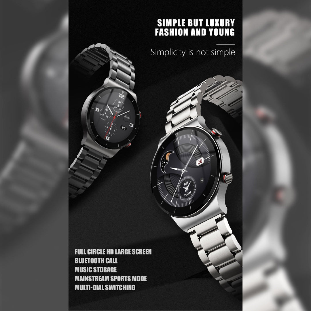 Italian Luxury Group Smart Watches Luxury Fashion Large Screen Answer and Make Calls Music Storage Blood Oxygen Brand