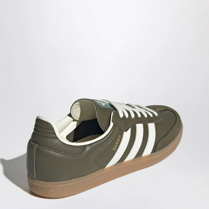 adidas Originals - Sneakers Samba OG Medium Dark Khaki/Off White/Gum Brand Sneakers