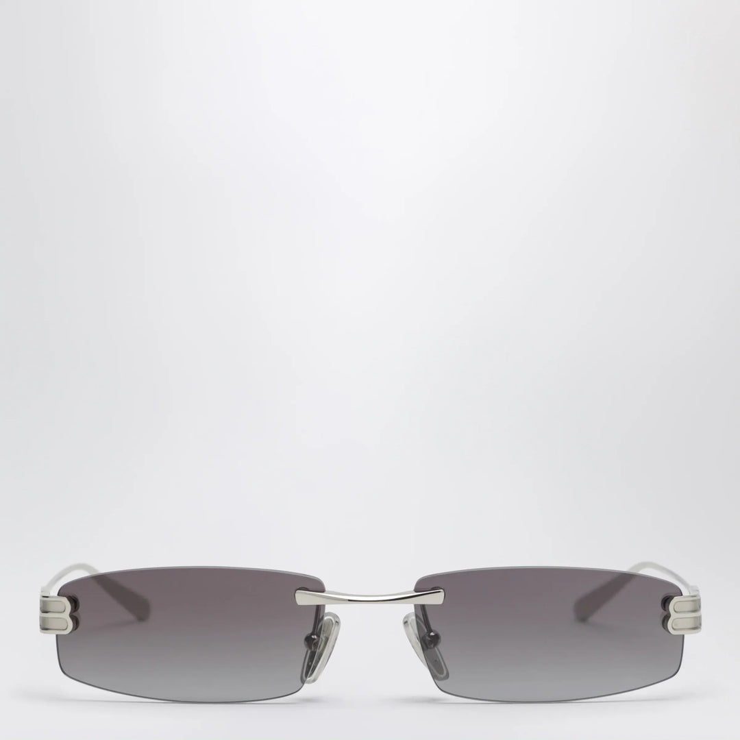 Balenciaga - Gossip rectangular Silver/Gradient Grey sunglasses Brand Sunglasses TU
