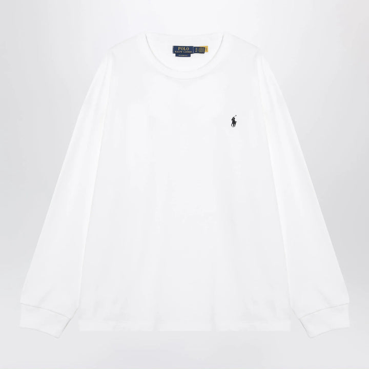Polo Ralph Lauren - White cotton Relaxed-Fit crewneck sweatshirt Brand Sweatshirt S