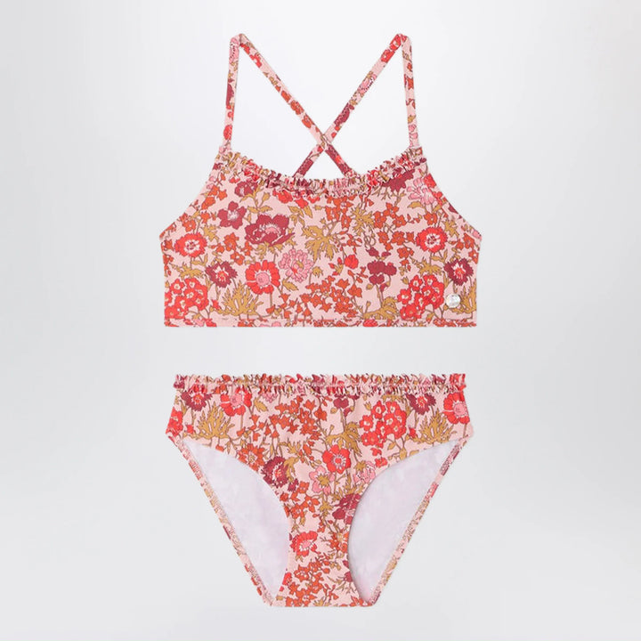 Bonpoint - Lais pink swimsuit in Liberty fabric Brand Swimsuit 12Y
