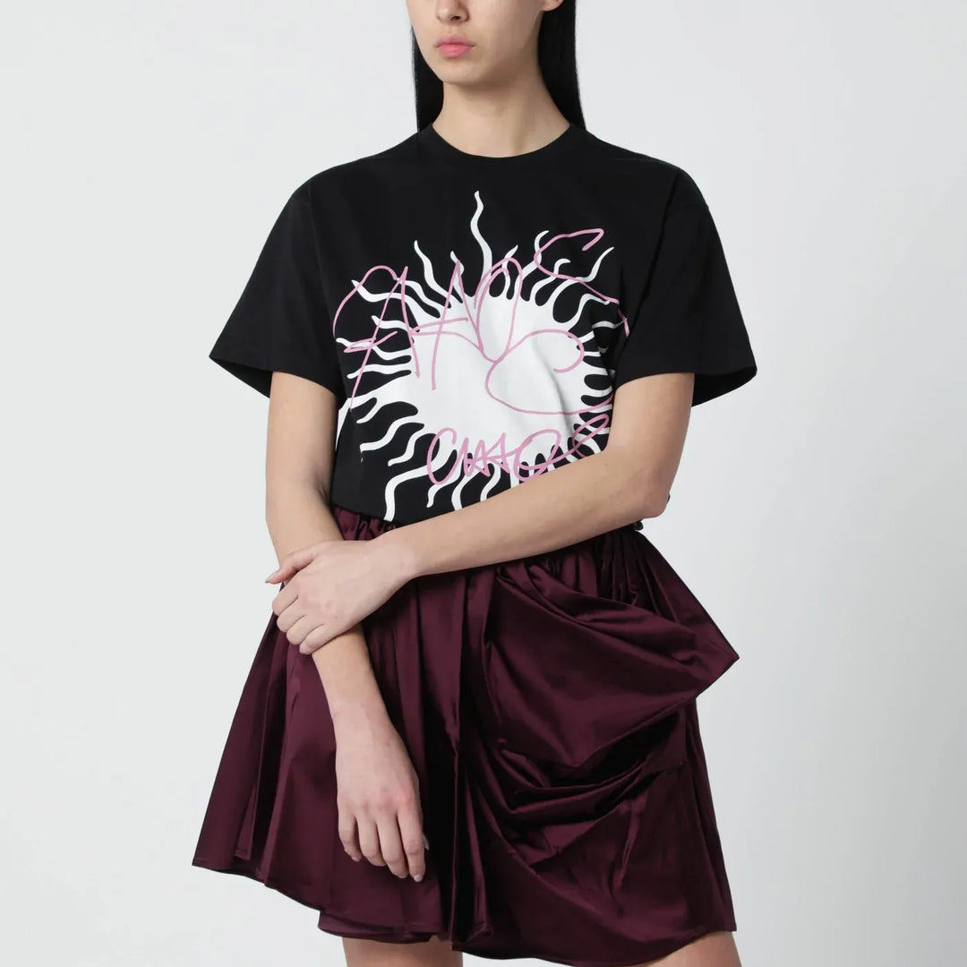 Vivienne Westwood - Black T-shirt with logo print Brand T-Shirt