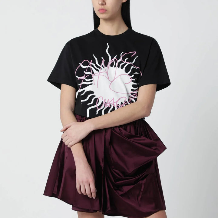 Vivienne Westwood - Black T-shirt with logo print Brand T-Shirt
