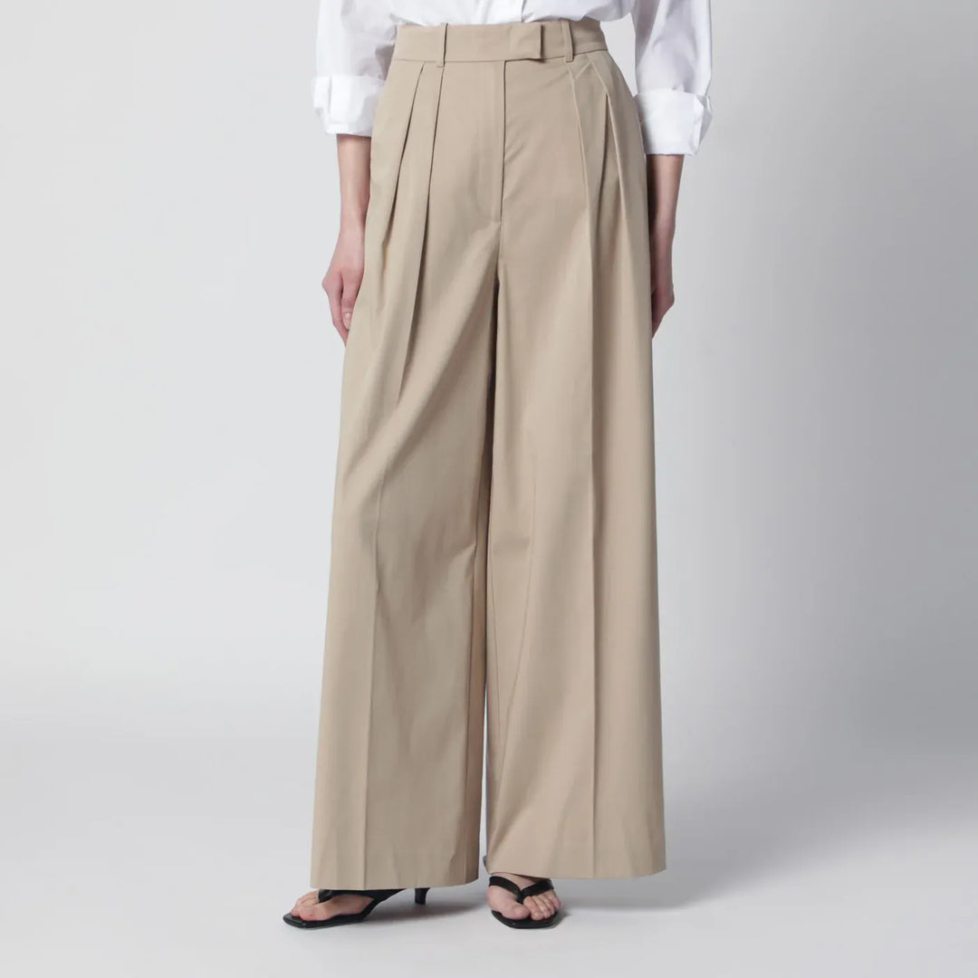 ANINE BING - Beige Lou trousers with pleats Brand Trousers 6 US