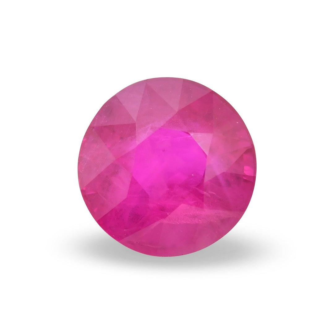 3.00 Carat Red BURMESE Round Ruby CD