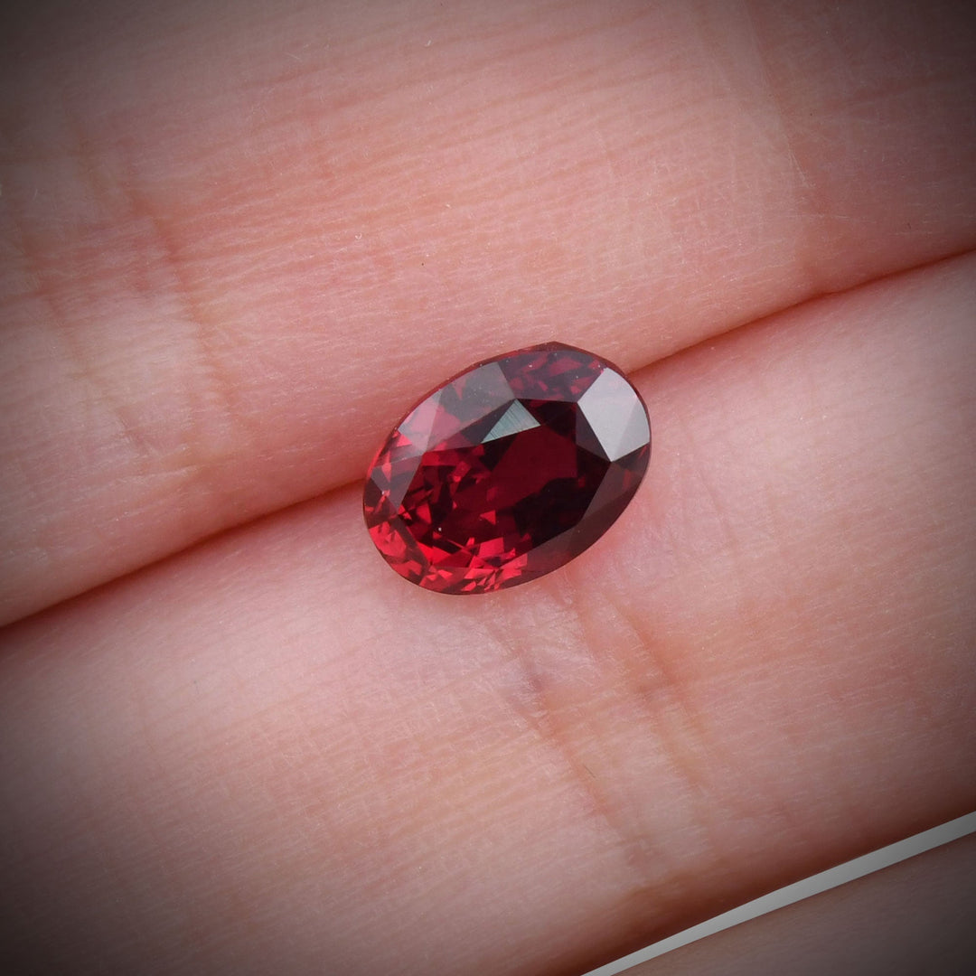 2.44 Carat Red  Oval Ruby GIA