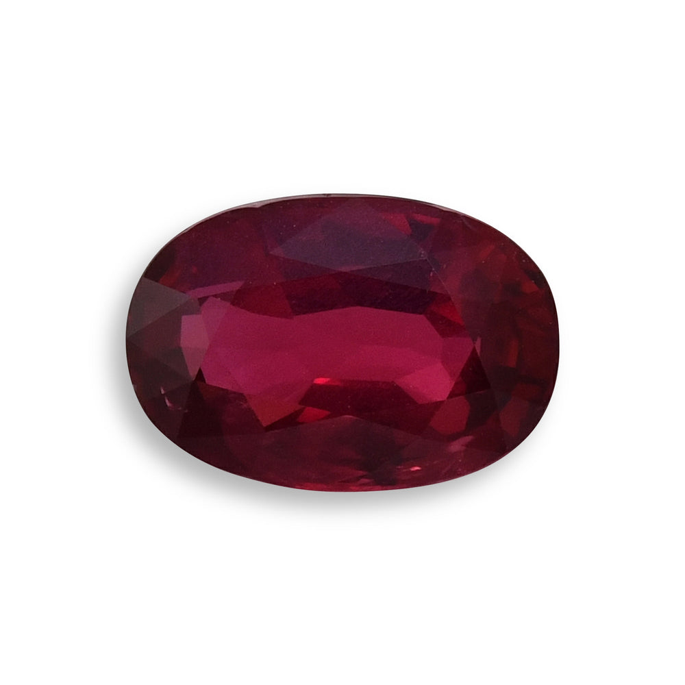 4.48 Carat Red MOZAMBIQUE Oval Ruby GRS