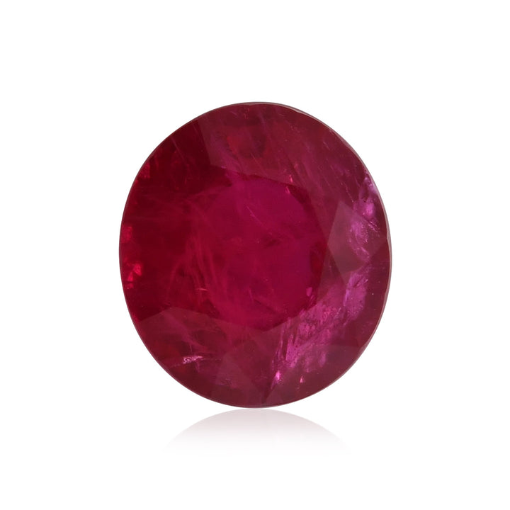6.01 Carat Red MOZAMBIQUE Oval Ruby GRS