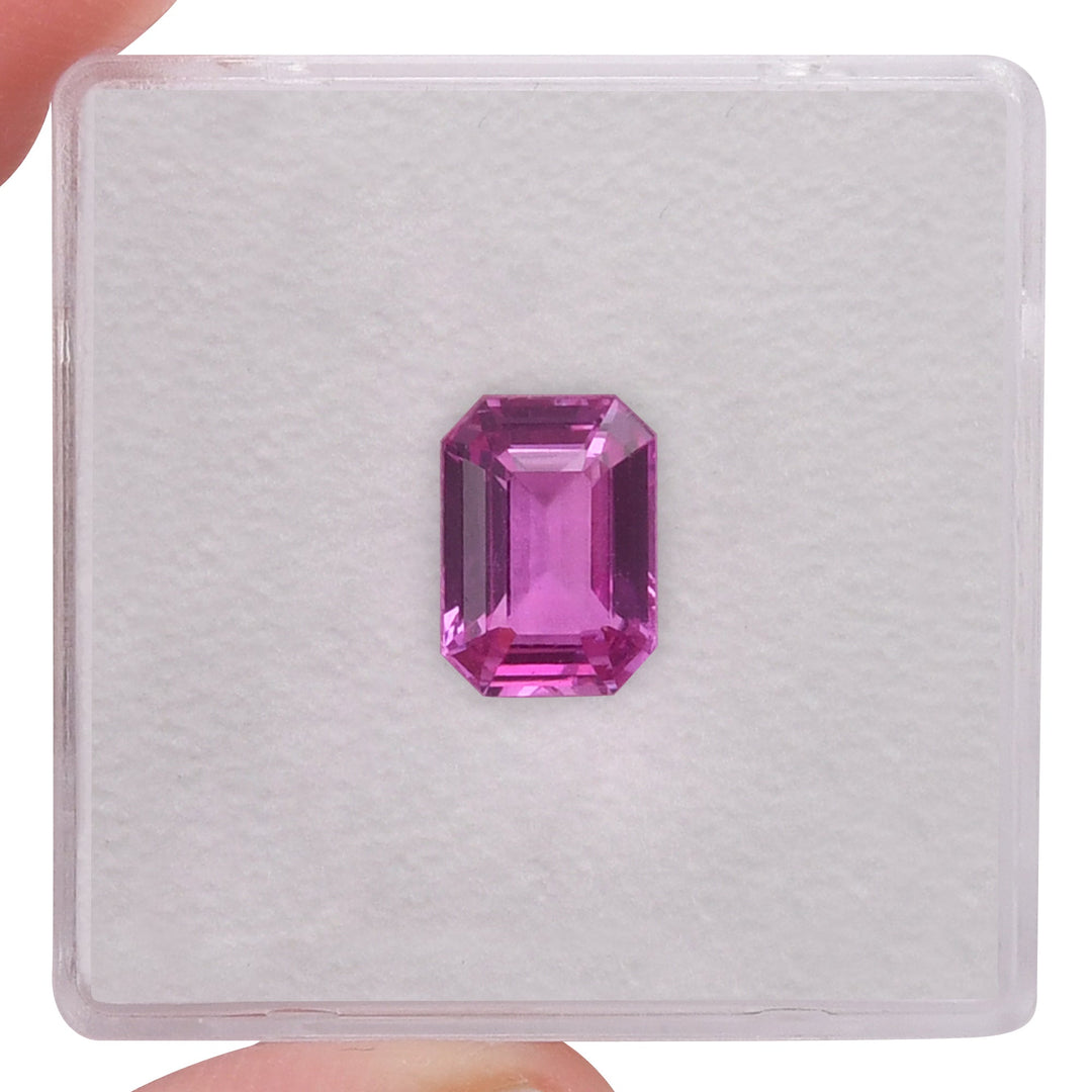 2.03 Carat Pink  Emerald Sapphire