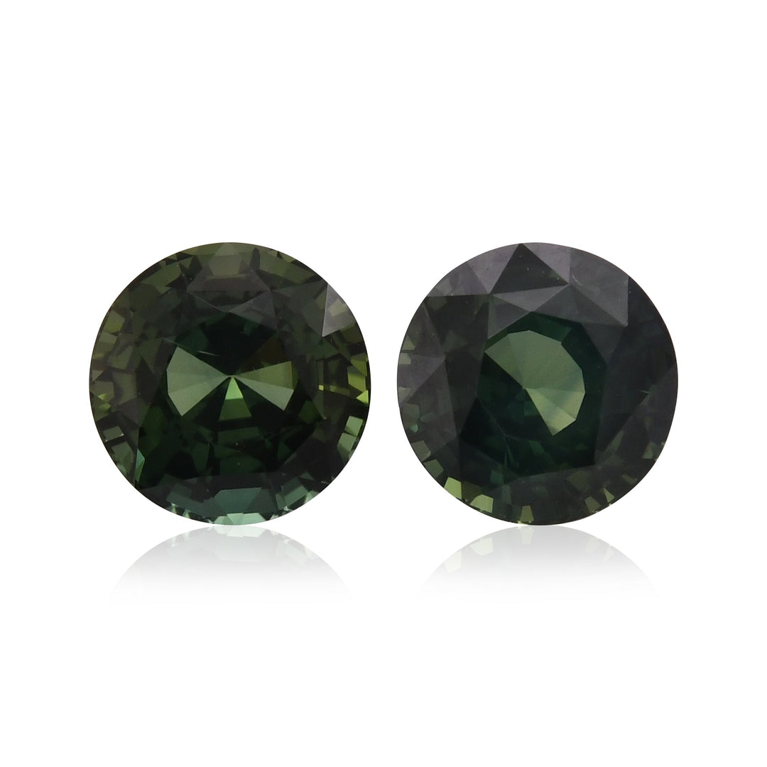 7.21 Carat Green MADAGASCAR Round Sapphire CD