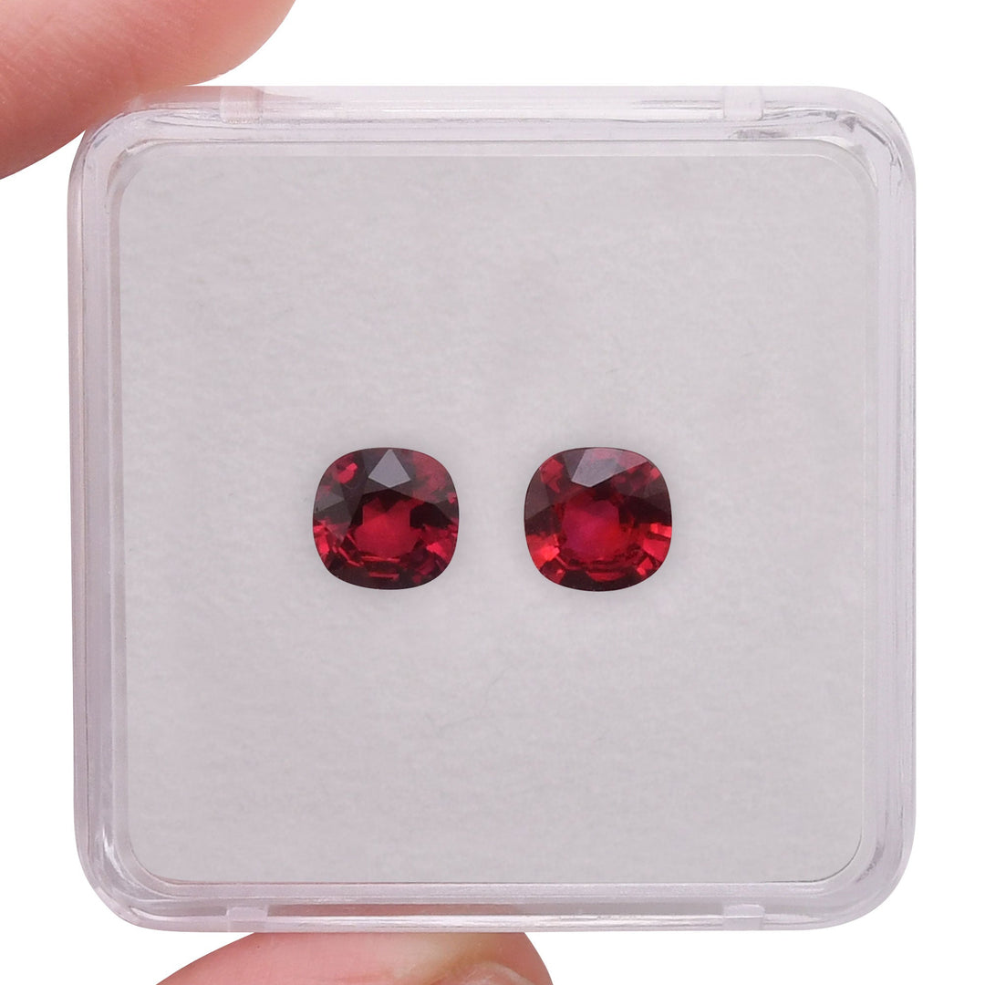 2.35 Carat Red MOZAMBICAN Cushion Ruby CD