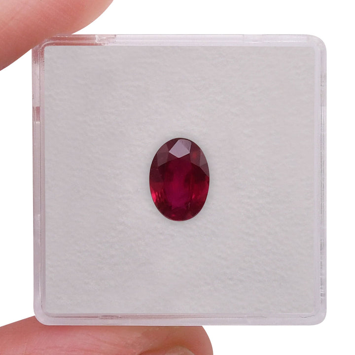 1.13 Carat Red  Oval Ruby