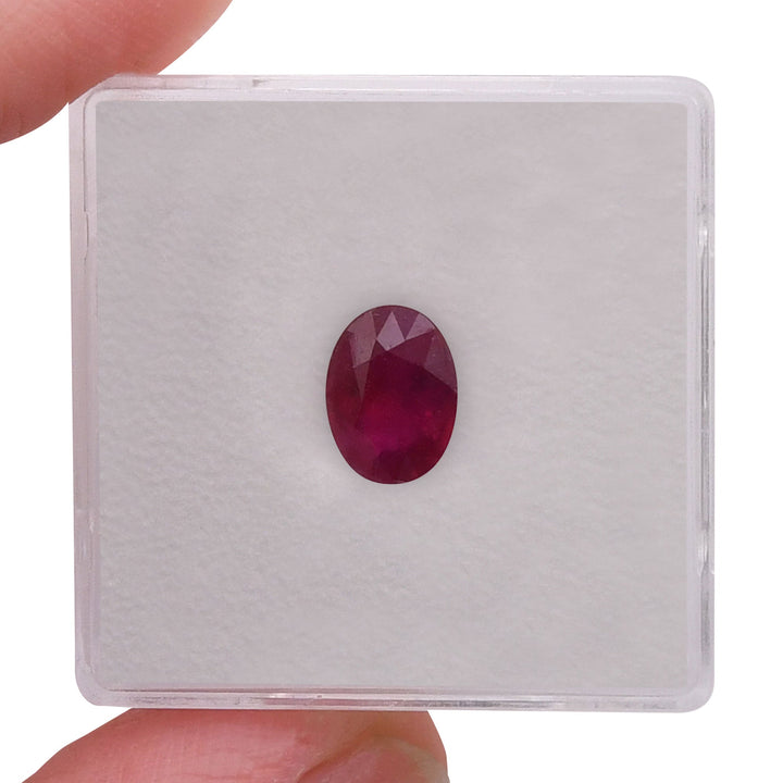 1.21 Carat Red  Oval Ruby