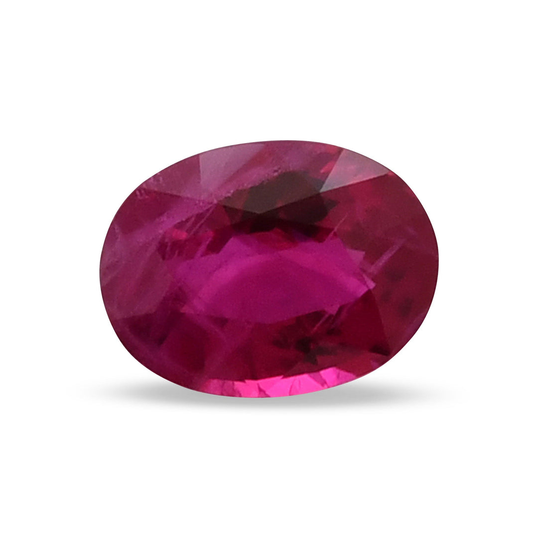 1.44 Carat Red  Oval Ruby