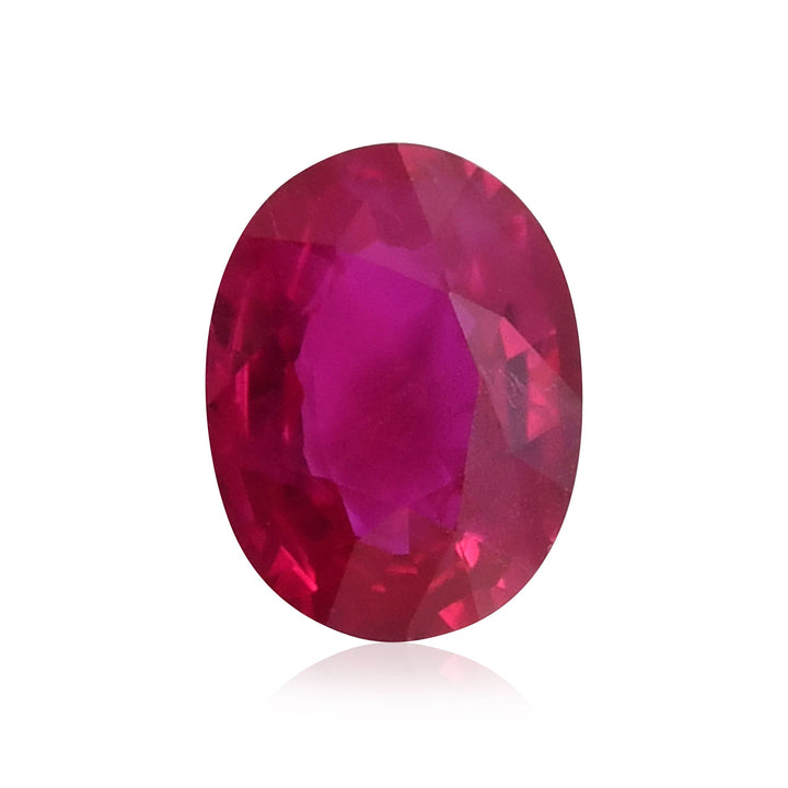 1.30 Carat Red  Oval Ruby