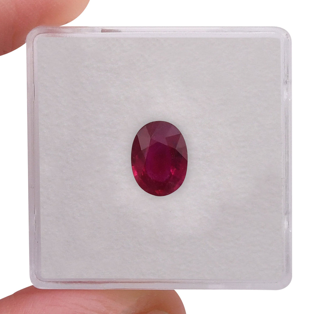 1.30 Carat Red  Oval Ruby