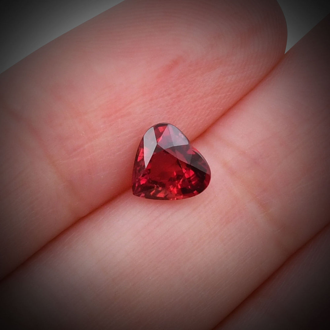 1.65 Carat Red  Pear Ruby
