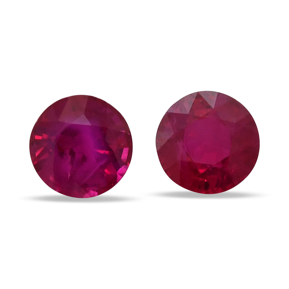 2.33 Carat Red  Round Ruby