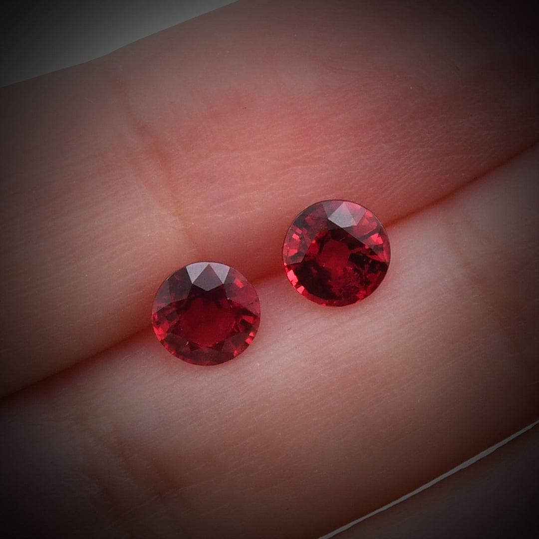 2.04 Carat Red  Round Ruby