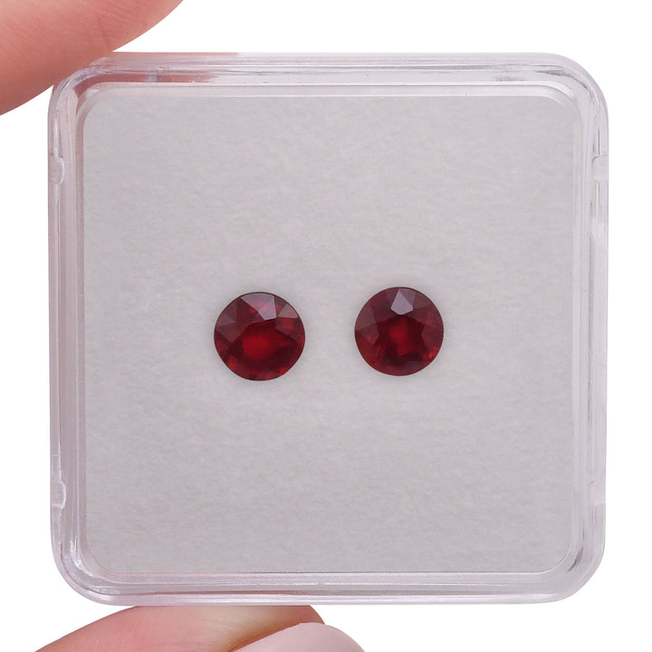 2.40 Carat Red  Round Ruby
