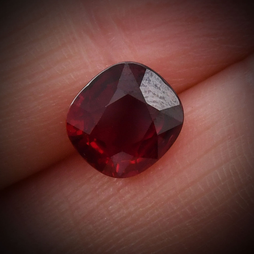 3.06 Carat Red MOZAMBIQUE Cushion Ruby CD No Heat