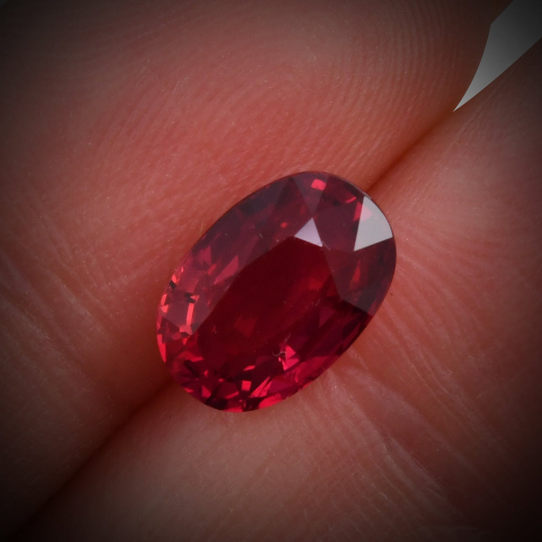 3.06 Carat Red MOZAMBIQUE Oval Ruby AGL No Heat