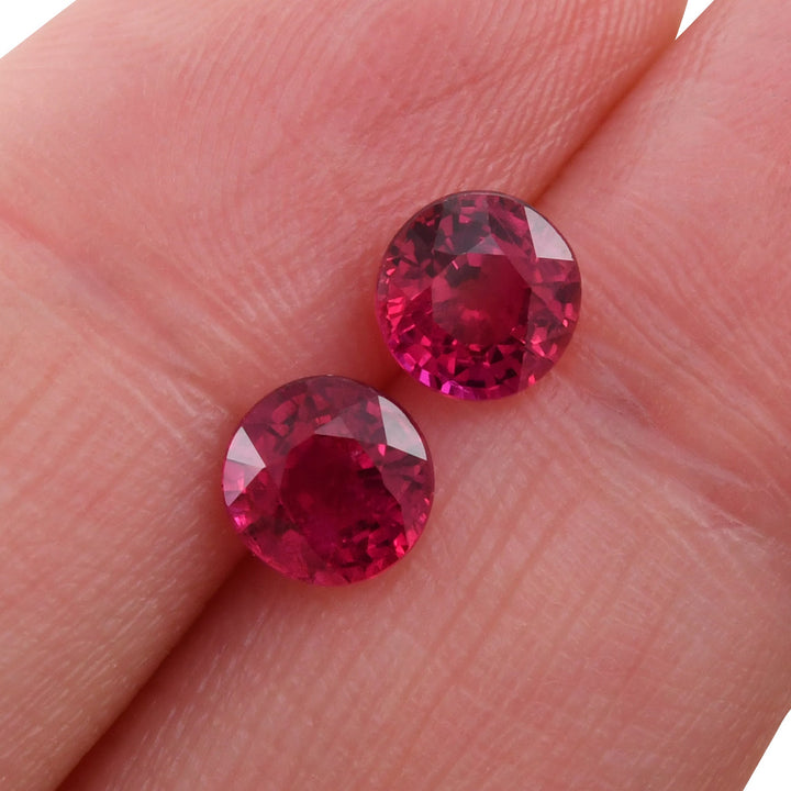 2.25 Carat Red MOZAMBICAN Round Ruby