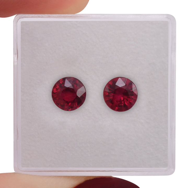 2.30 Carat Red MOZAMBICAN Round Ruby