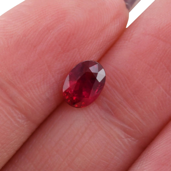 1.13 Carat Red MOZAMBIQUE Oval Ruby