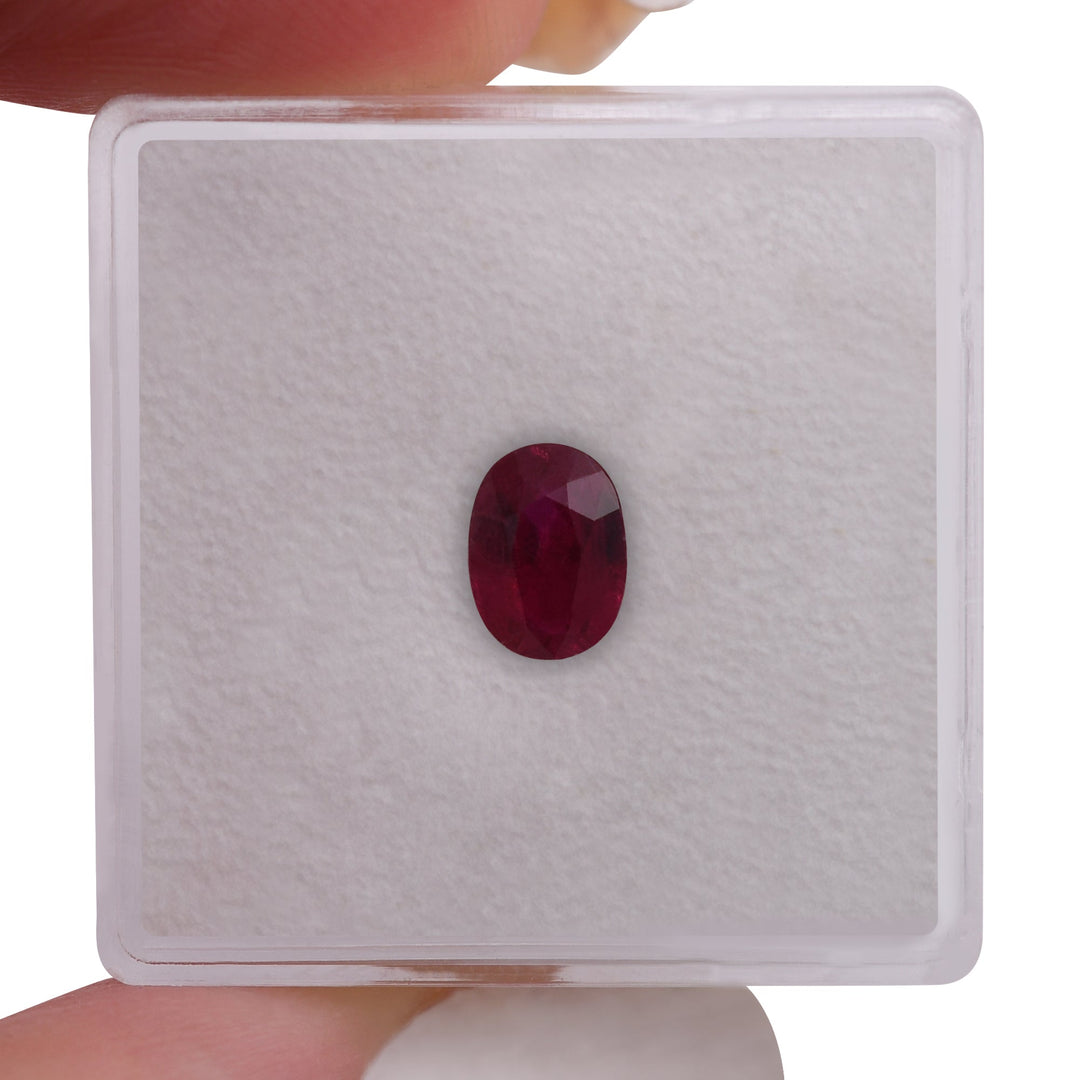 1.02 Carat Red MOZAMBIQUE Oval Ruby