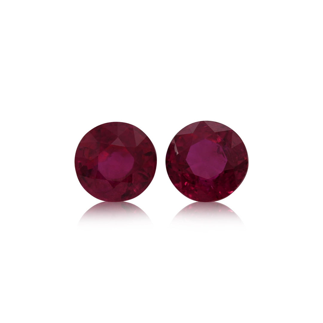 2.65 Carat Red MOZAMBICAN Round Ruby
