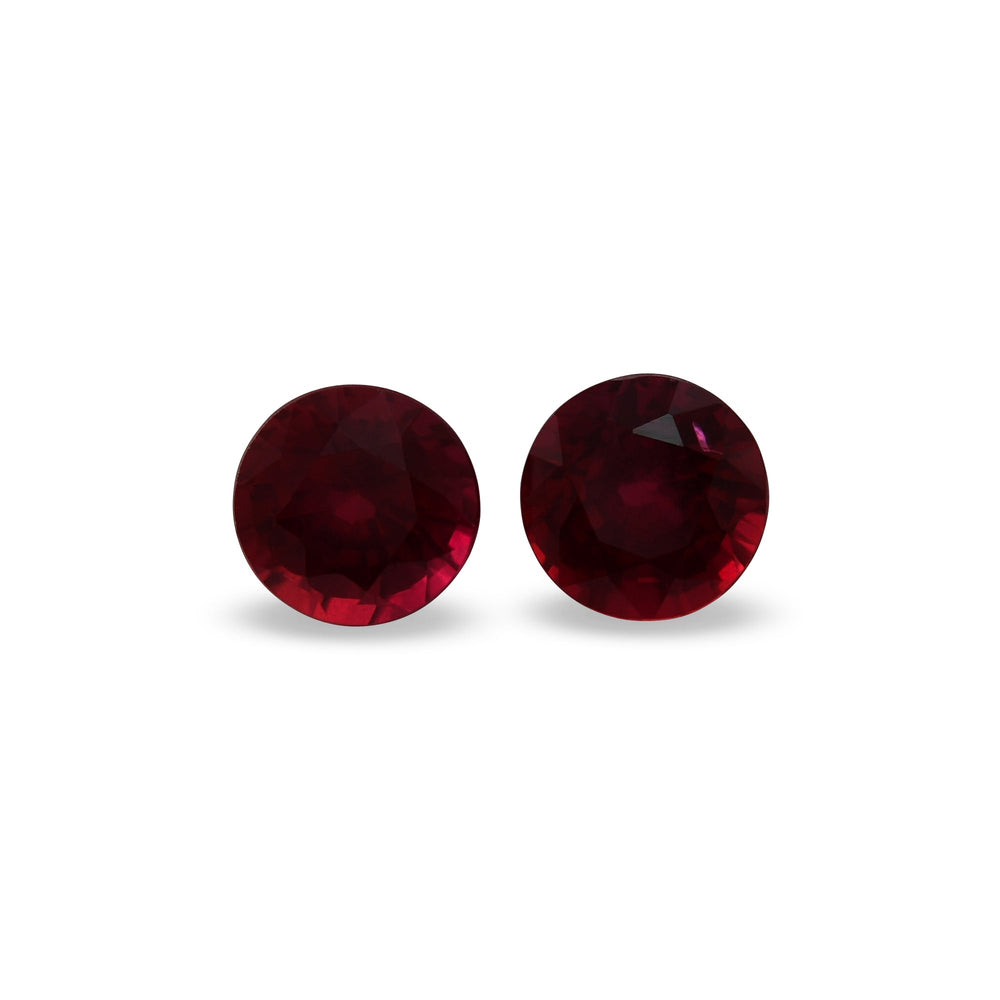 1.37 Carat Red MOZAMBICAN Round Ruby