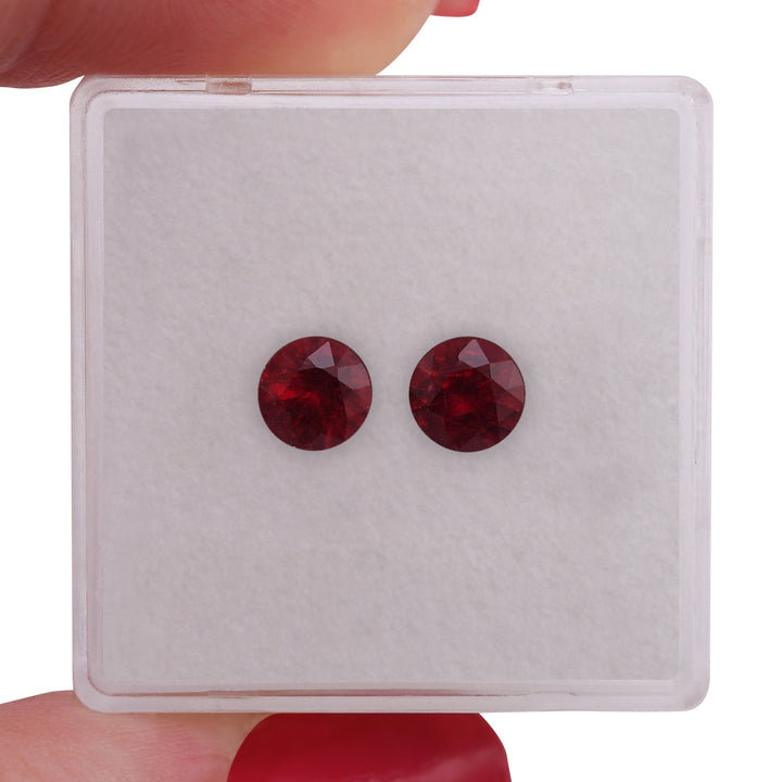 1.37 Carat Red MOZAMBICAN Round Ruby