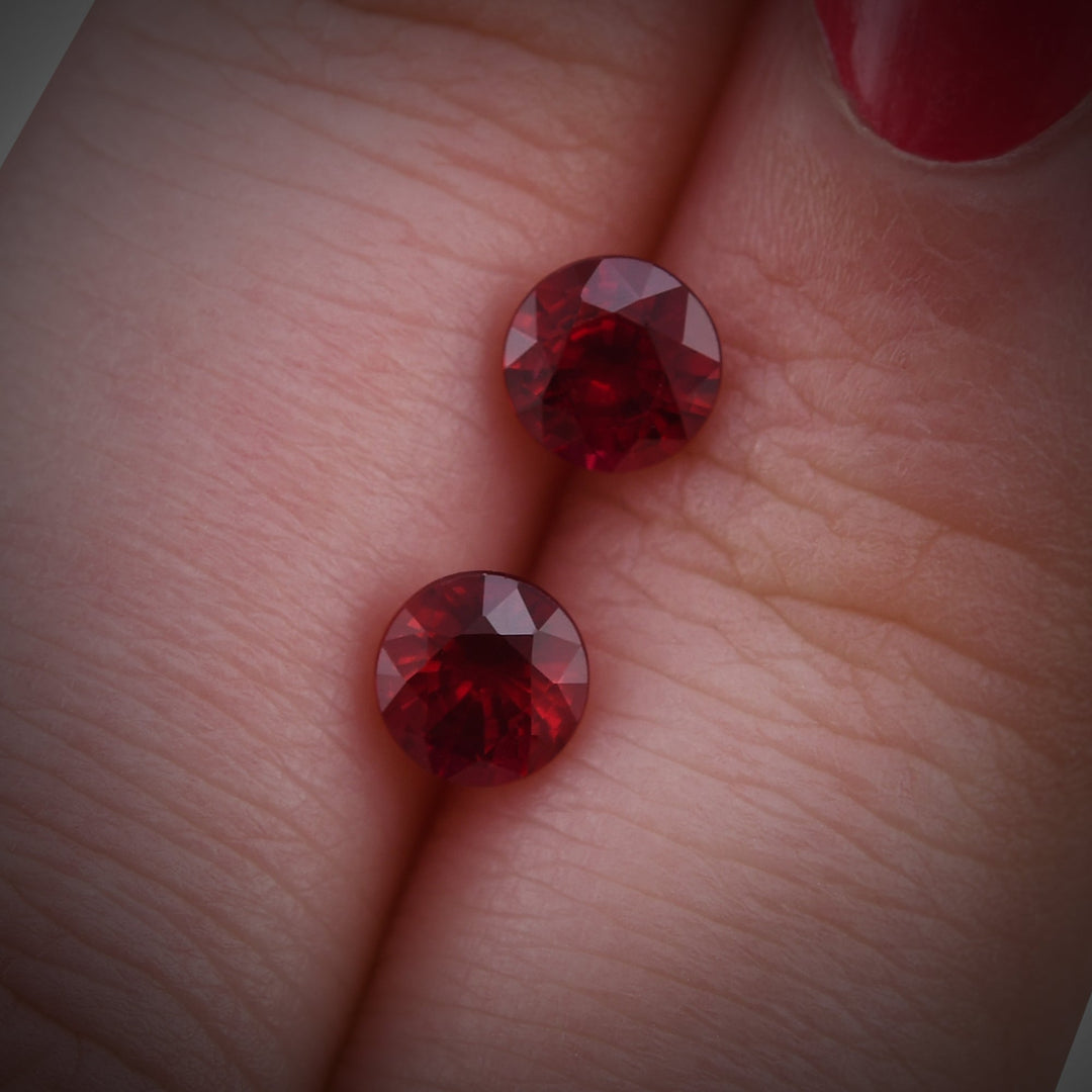 1.37 Carat Red MOZAMBICAN Round Ruby