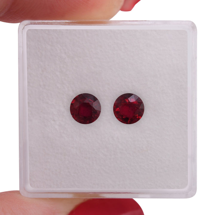 1.19 Carat Red MOZAMBICAN Round Ruby