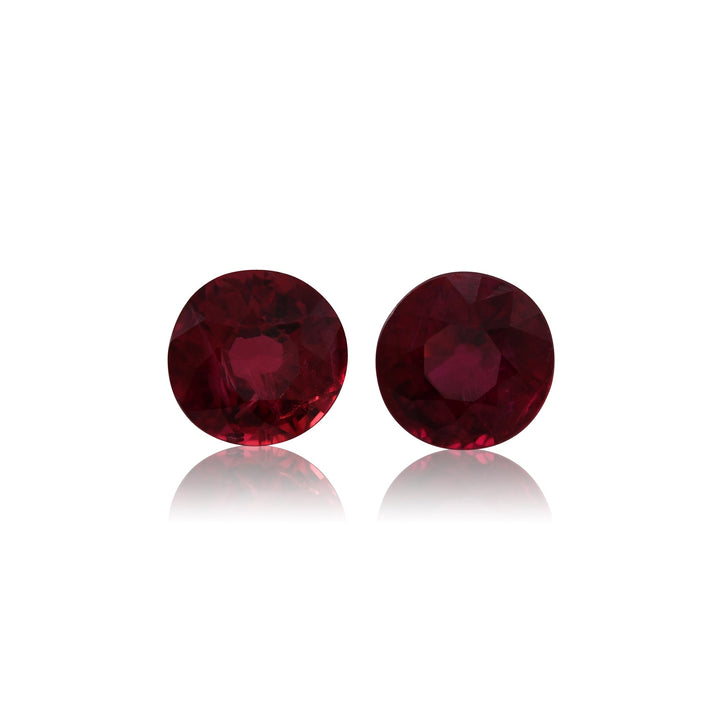 1.25 Carat Red MOZAMBICAN Round Ruby
