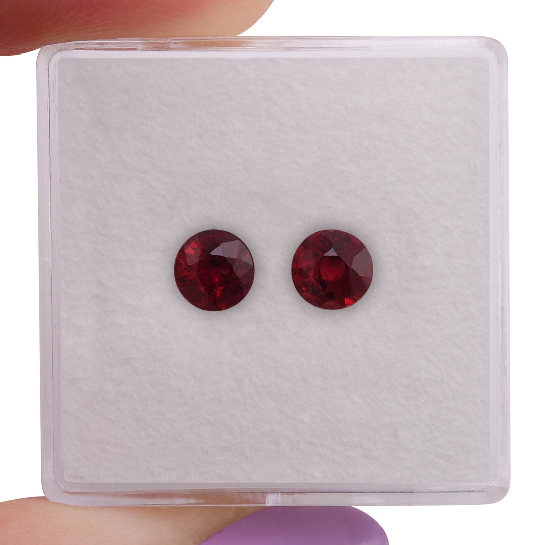 1.25 Carat Red MOZAMBICAN Round Ruby