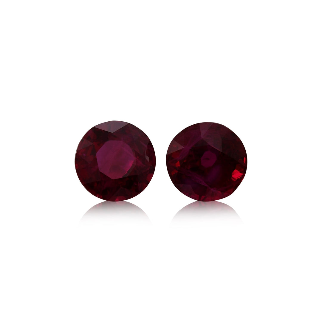 1.22 Carat Red MOZAMBICAN Round Ruby