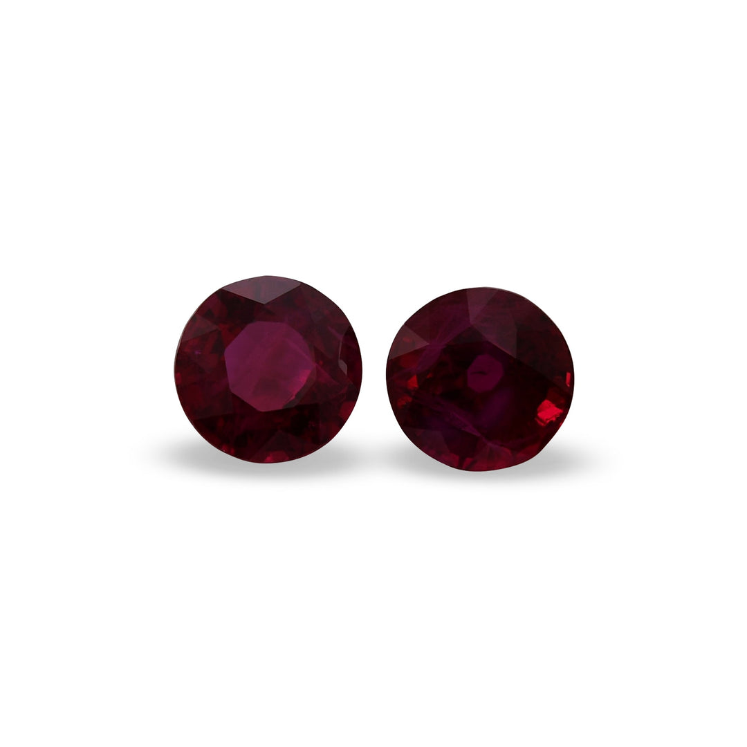 1.22 Carat Red MOZAMBICAN Round Ruby