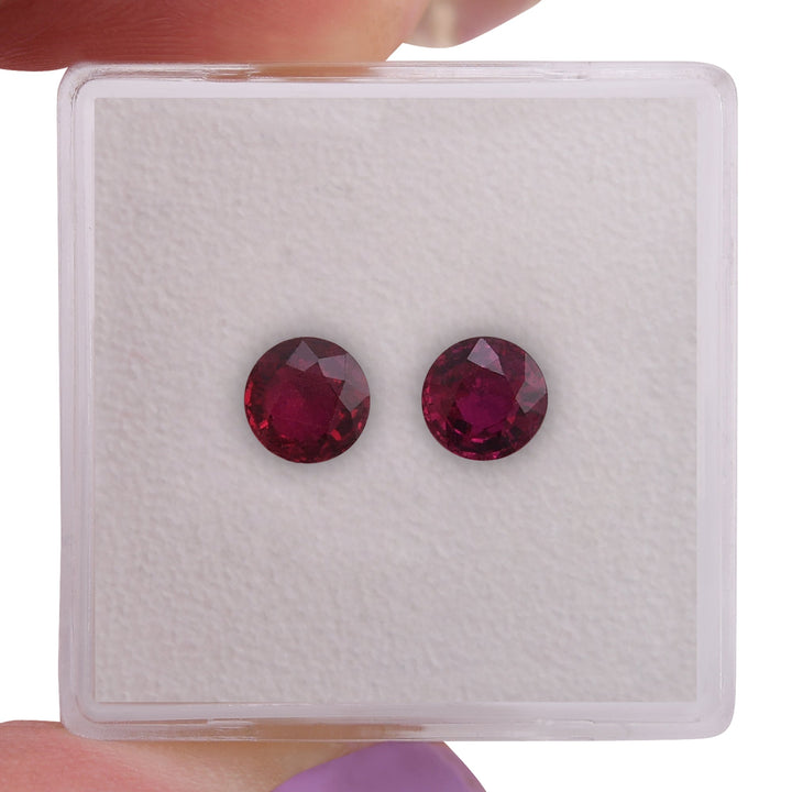 1.45 Carat Red MOZAMBICAN Round Ruby