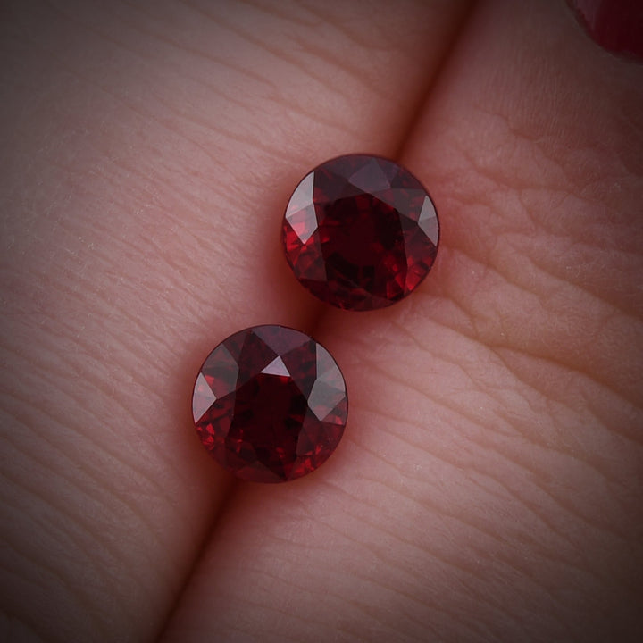 2.08 Carat Red MOZAMBICAN Round Ruby