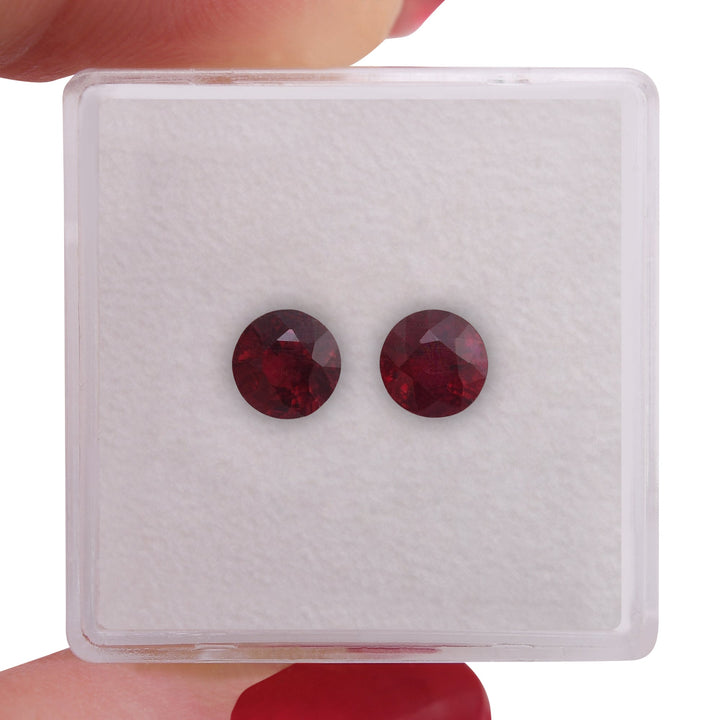 1.42 Carat Red MOZAMBICAN Round Ruby