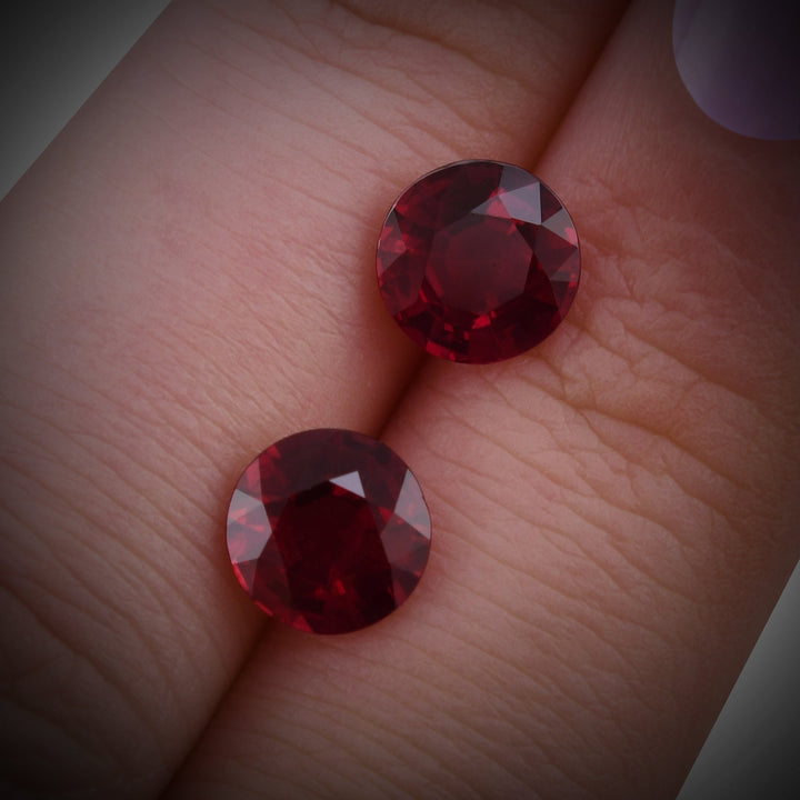 3.11 Carat Red MOZAMBICAN Round Ruby GIA