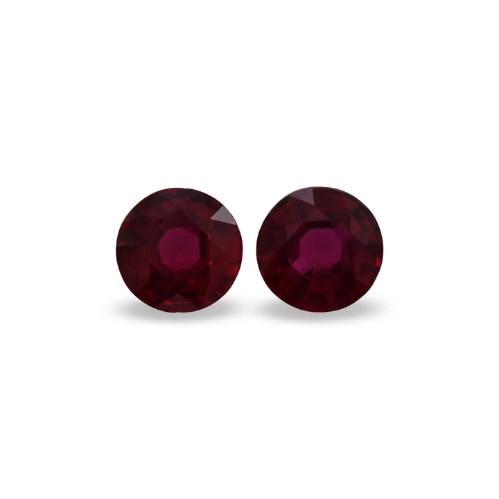 3.11 Carat Red MOZAMBICAN Round Ruby GIA