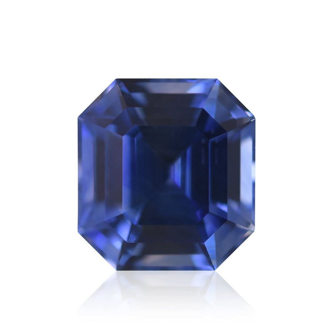 2.40 Carat Blue SRI LANKAN Asscher Sapphire